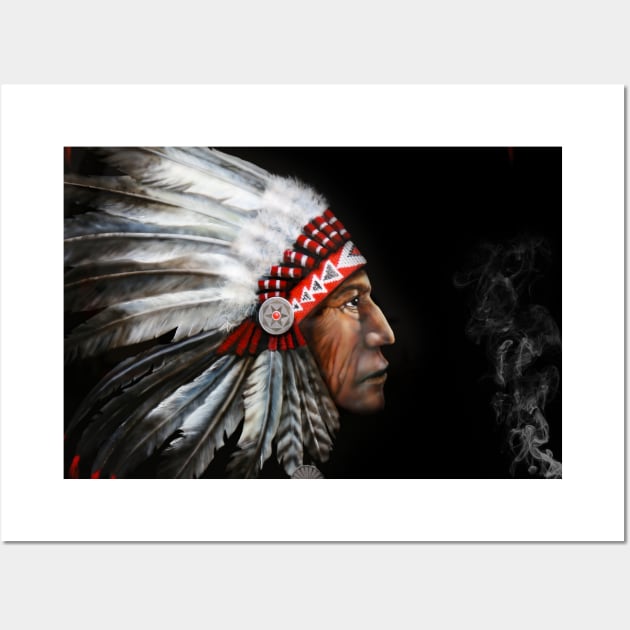 apache, indian apache Wall Art by hottehue